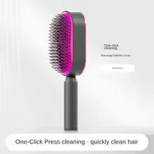Cepillo de pelo autolimpiante para mujer